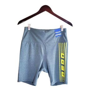 Aeropostale Womens Shorts Grey L Performance Biker Active Shorts   New
